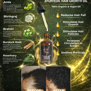 Herbal Magic Ayurvedic Hair Growth Oil ((Extra Strength))