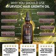 Herbal Magic Ayurvedic Hair Growth Oil ((Extra Strength))